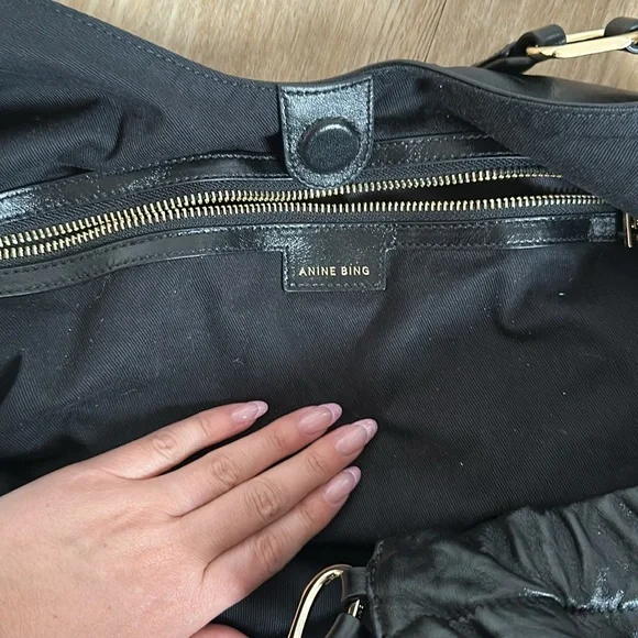 Anine Bing Black Leather Bag - Picture 9 of 16